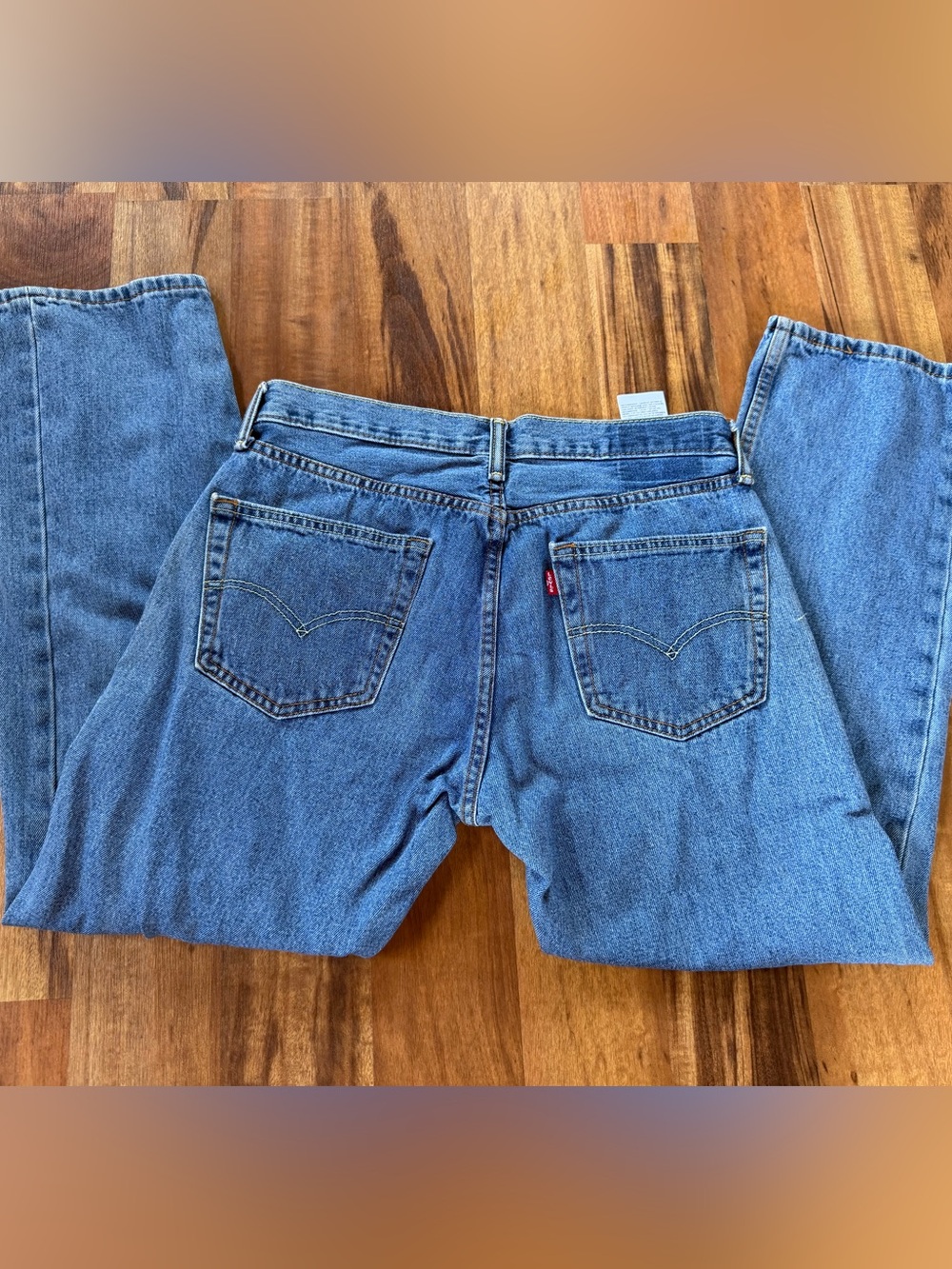 Levi's Light Blue Denim Jeans with Yellow Contrast Stitching
